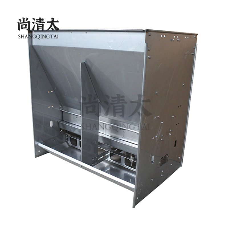 SS Double 4 Holes Dry-wet Feeder SQT-SSDWF001