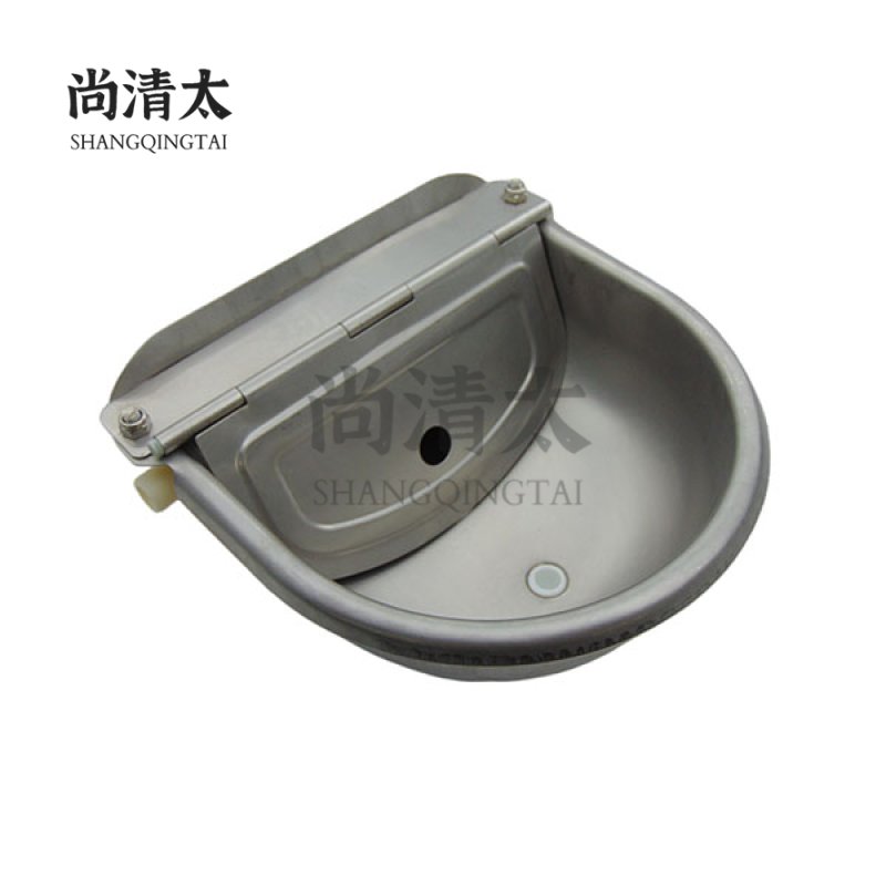 2L Stainless Steel Cattle Drinking Bowl With Water Outlet SQT-CDB012