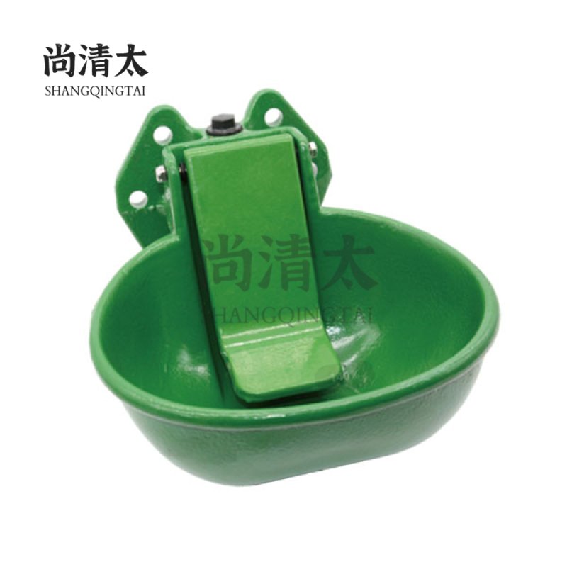2.5L Cast Iron Green Spray Plastic Cattle Drinking Bowl SQT-CDB007