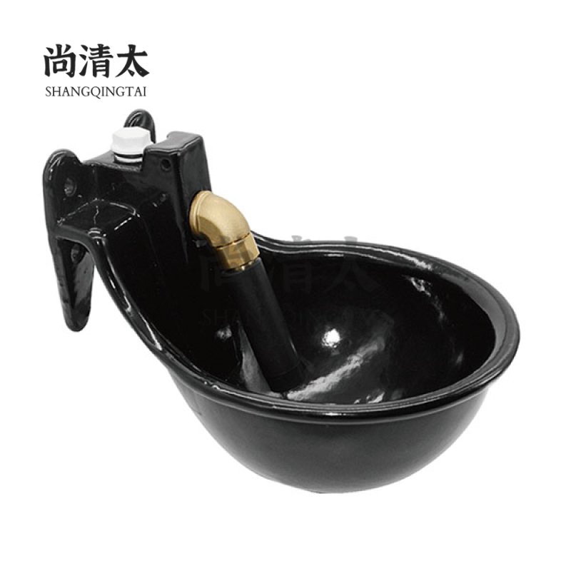 Cast Iron Enamel Cattle Drinking Bowl (brass pipe valve)SQT-CDB005