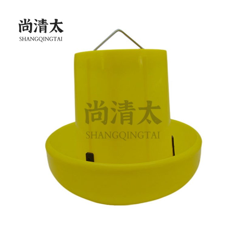 Yellow Deep Bottom Bucket Poultry Feeder 10kg